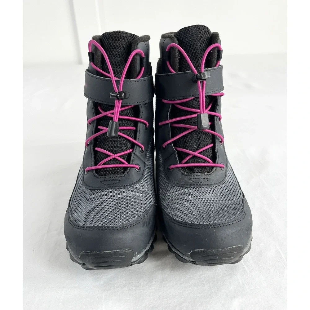 Columbia Hyper-Boreal Omni-Heat Youth 4 Waterproof Snow Boots Insulated Black